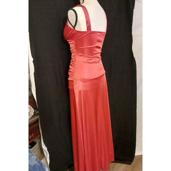 TABOO Womens Dress size Small Orange Long Maxi - Picture 8 of 8